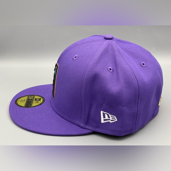 Arizona Diamondbacks Stateview 59FIFTY Fitted Hat Purple 7 3/8 New Era $50 NEW - Picture 7 of 12